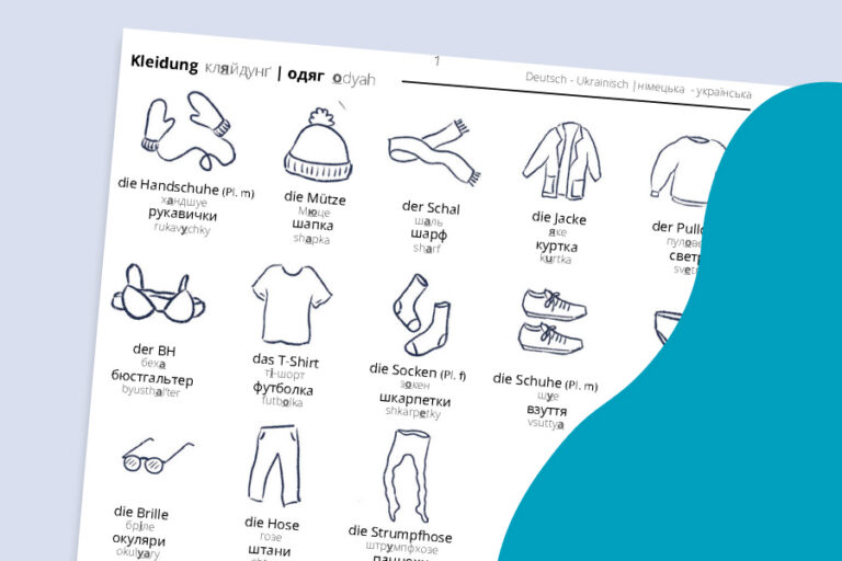 Tueftellab Kurskachel Lernmaterial Bilderwoerterbuch Ukrainisch